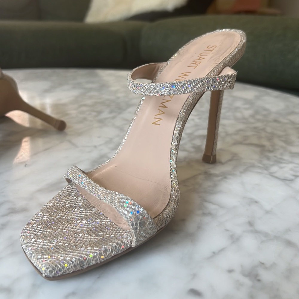 Stuart Weitzman Aleena 100 Silver